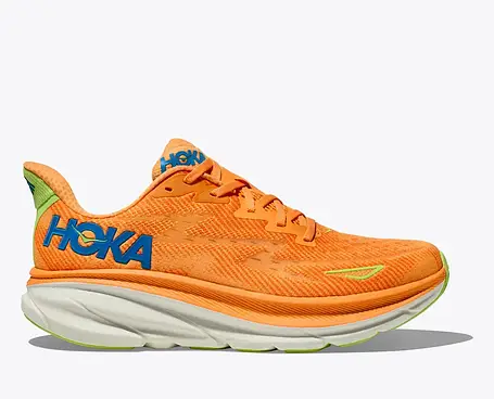 Кросівки для бігу чоловічі Hoka One One Clifton 9 1127895 SLRL Solar Flare / Lettuce, фото 1