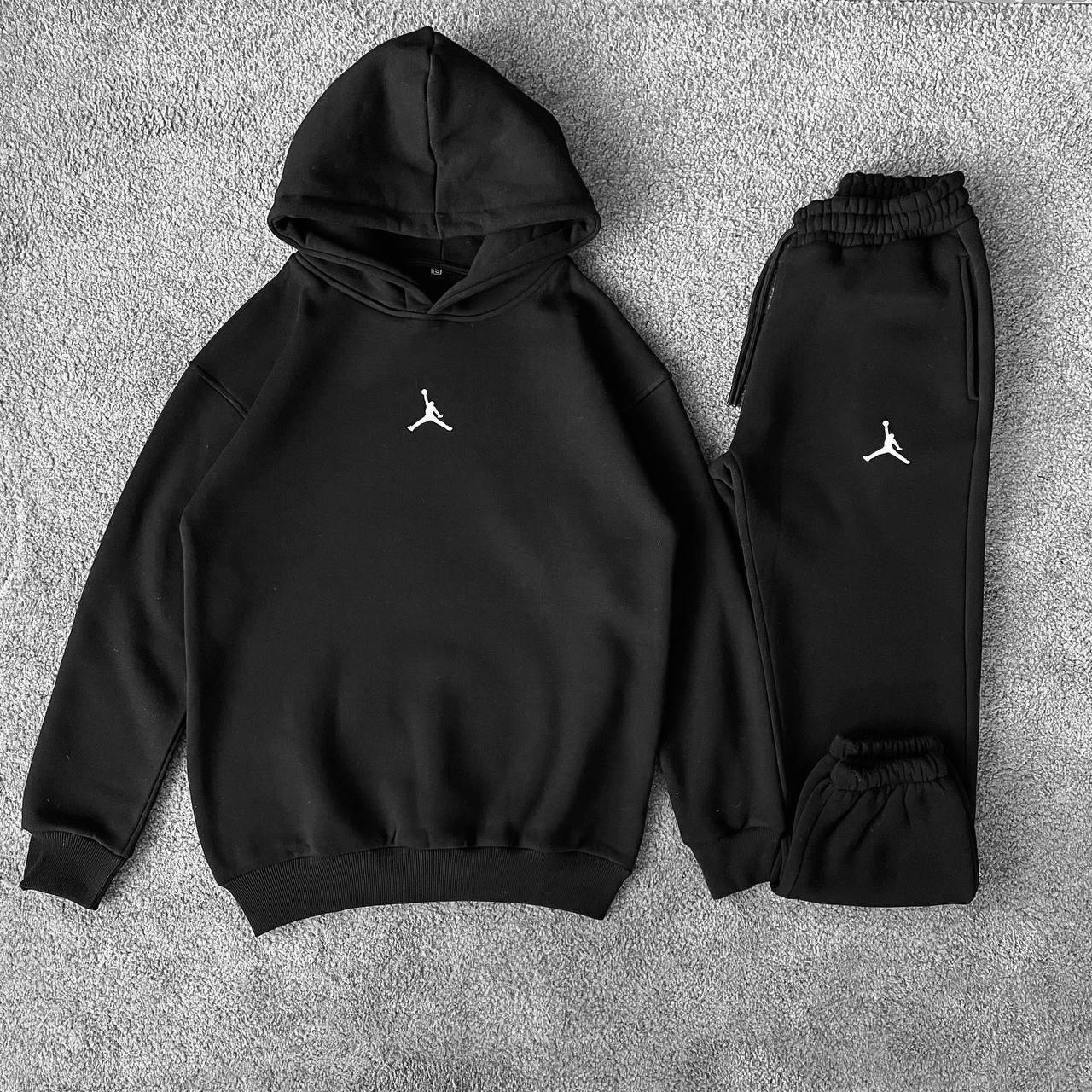 Теплий спортивний чоловічий костюм Jordan (худі + штани)