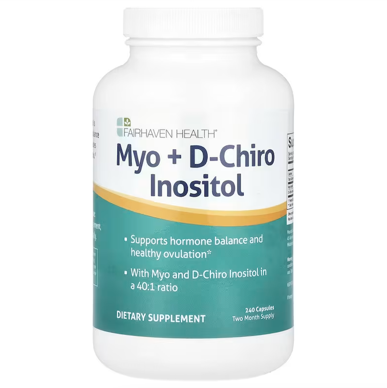 Fairhaven Health, Myo + D-chiro інозитол, 240 капсул