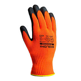 Doloni рукавички утеплені трикотажні з латексним покриттям, розмір 10, D-WINTER 4517