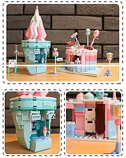 Конструктор Sluban Food Court M38-B0705G — Кафе-Морозиво: Побудуйте Свій Солодкий Світ!, фото 4