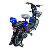 Велоскутер акумуляторний DANIU Forte Синій, Макс швидкість 40 км/год, Потужність двигуна 600 Вт, фото 2