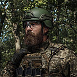 Кевларовий шолом TOR (додатковий захист вух та скроні). Виробник: Україна. Олива. L, фото 4