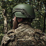 Кевларовий шолом TOR (додатковий захист вух та скроні). Виробник: Україна. Олива. L, фото 7