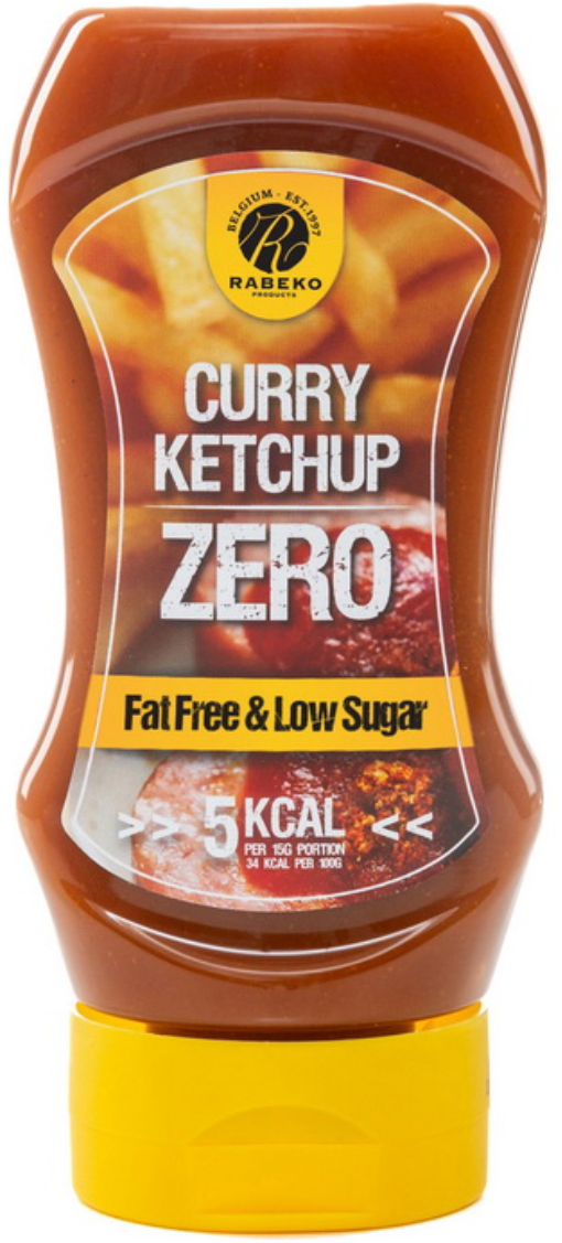 Низькокалорійний соус Rabeko Zero Sauce 350 ml curry ketchup