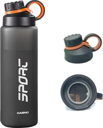 Бутилка для води Casno Sport Waterbottle KXN-1243 1000 мл black, фото 1