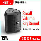 Акустика XDOBO BMTL TRY & GO Mini IPX6 |BT5.2, FM/TWS, AUX, 15W, 36h| чорна, фото 6