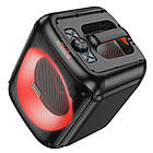 Акустика-караоке HOCO Graceful outdoor BT speaker HA1 |30W, BT5.1, AUX/USB/TF/FM| чорна, фото 4