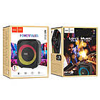 Акустика-караоке HOCO Graceful outdoor BT speaker HA1 |30W, BT5.1, AUX/USB/TF/FM| чорна, фото 10