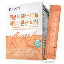 Низькомолекулярний колаген з гіалуроновою кислотою BOTO Collagen H, зі смаком персика, 30 саше
