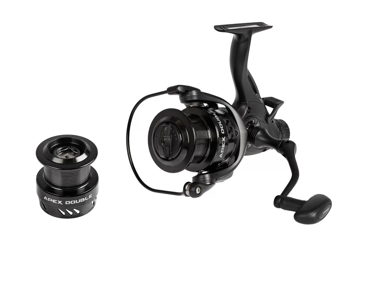 Котушка Brain Apex Double Baitrunner 5000 6+1BB Screw Handle (NEW 2022), коропова котушка з бейтраннером