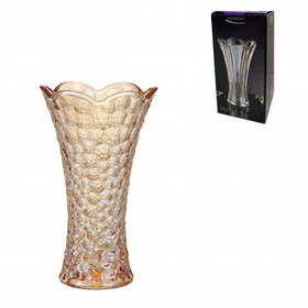 Скляна ваза "Мунлайт Амбер" Helios 194 мм 6331