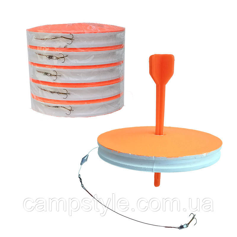 Комплект з 5 обладнаних рибальських кружков 150 мм