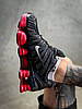 Чоловічі кросівки Nike Shox Black Red Взуття Найк Шокс чорні шкіра текстиль повітряна камера air демісезон, фото 7