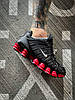 Чоловічі кросівки Nike Shox Black Red Взуття Найк Шокс чорні шкіра текстиль повітряна камера air демісезон, фото 10