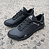 Чоловічі кросівки шкіряні Adidas Terrex Black Взуття Адідас Терекс чорні демісезонні осінні, фото 3