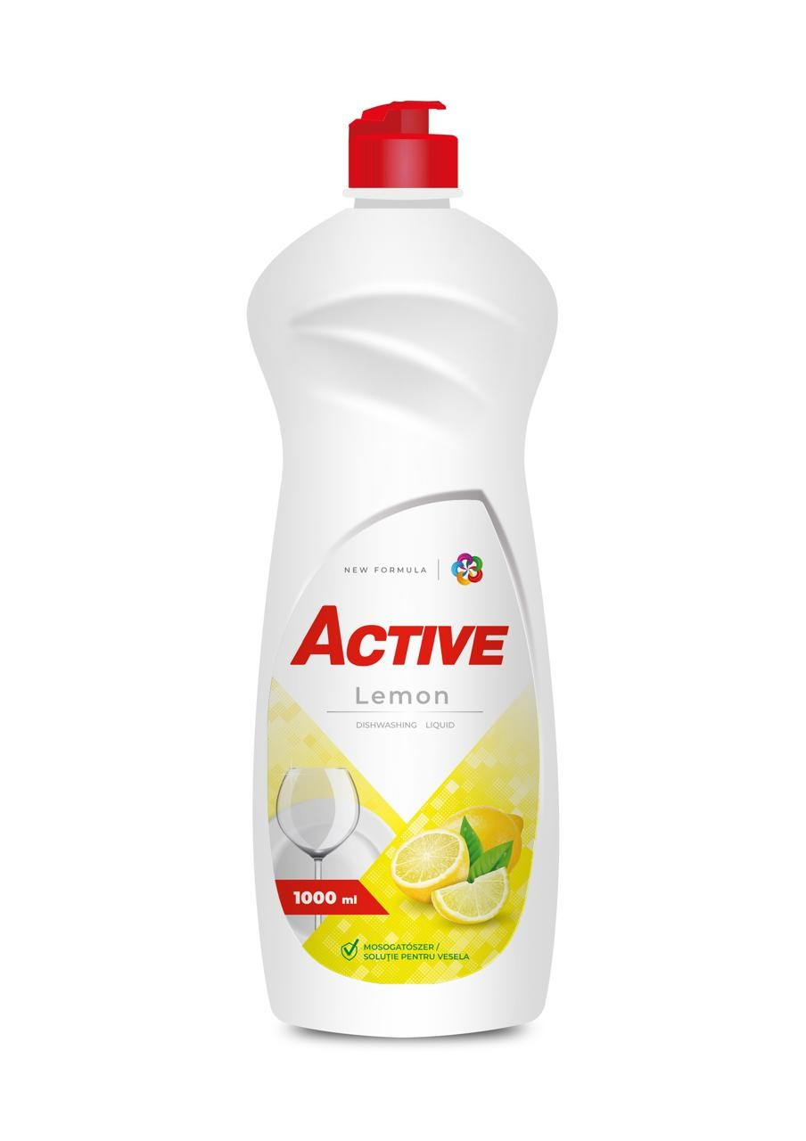 Гель для миття посуду Active з ароматом Лимону 1000 мл, фото 1