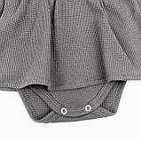 Боді-сукня для дівчаток з довгим рукавом Graphite, фото 5