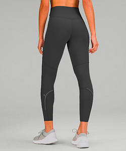 Жіночі лосини для занять спортом з чорного элластана