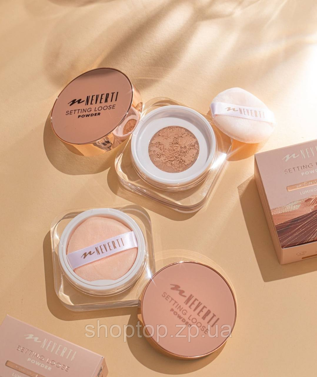 Пудра розсипчаста Setting Loose Powder NEVERTI 004