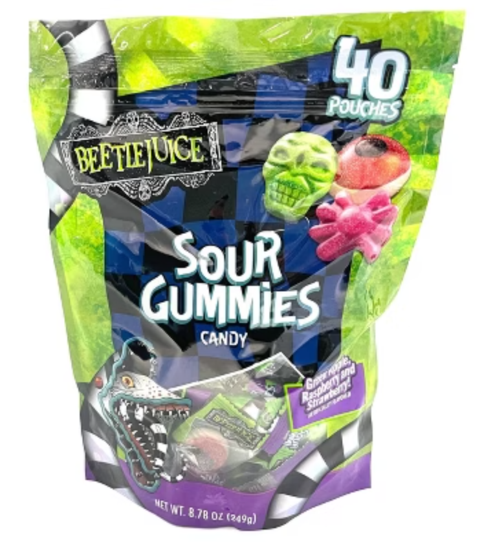 Жувальні цукерки Beetlejuice Halloween Bugs Grubs Gummies 40 шт 280 г, фото 1
