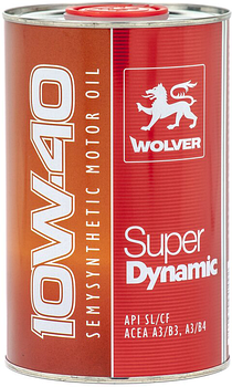 Моторне масло WOLVER Super Dynamic Diesel 10w40, 1л Для всіх типів дизельних двигунів