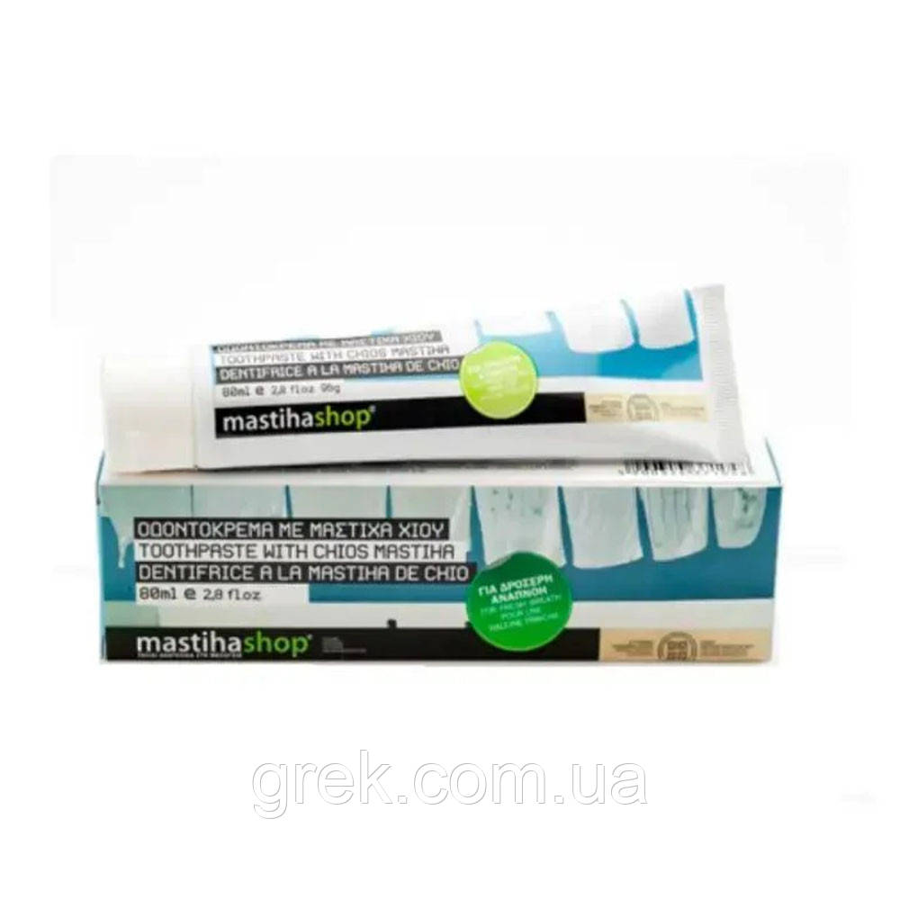 Зубна паста з мастикою Хіос освіжаюча MastihaShop 80 мл, фото 1