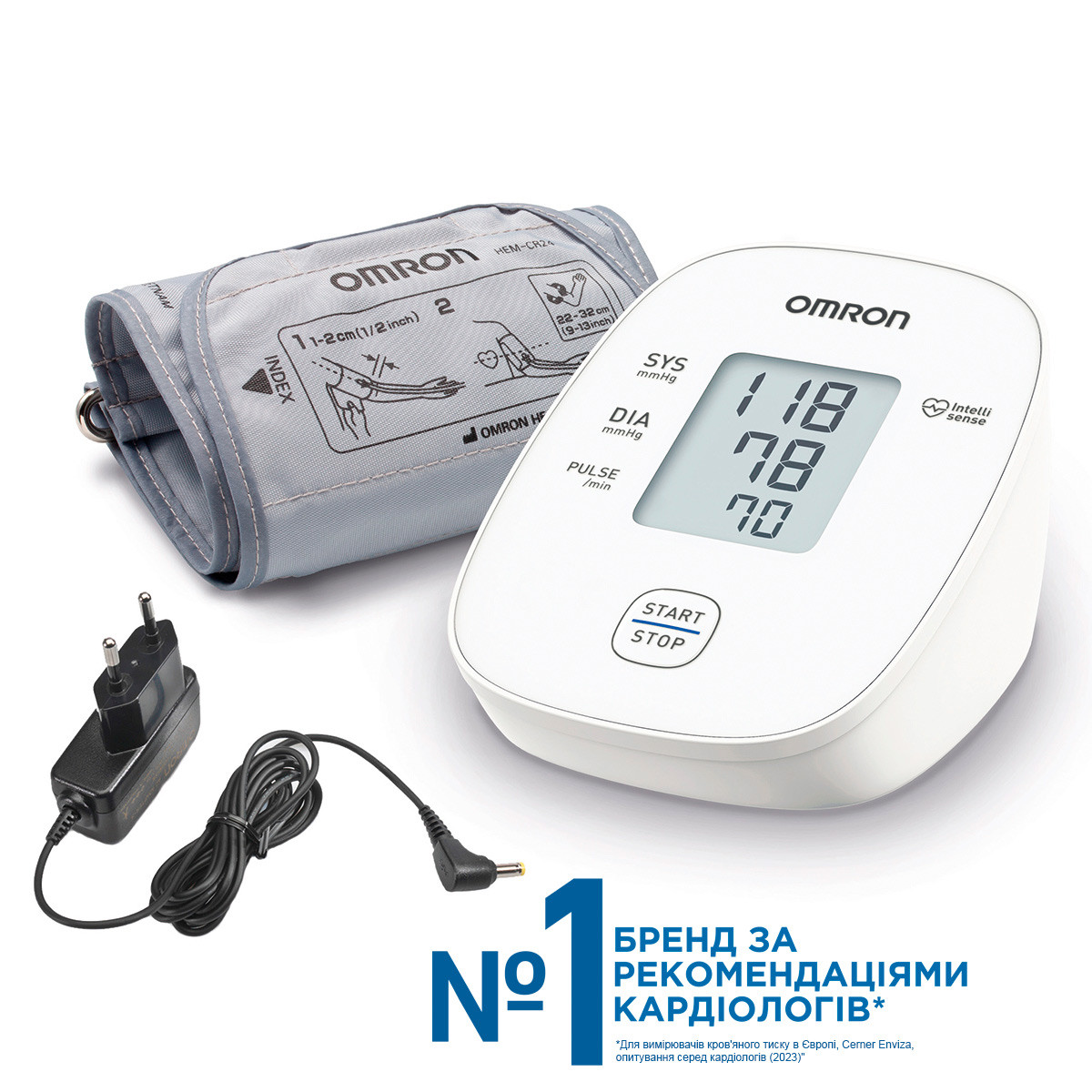 Тонометр автоматичний OMRON M2 Basic з адаптером