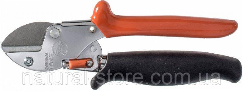 Маленький секатор садовий LOWE Original 5.109 з ковадлом та поворотною ручкою Classic (Льове)