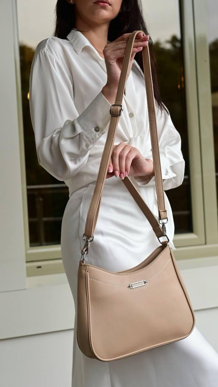 Сумка жіноча бежева код 7-9919, фото 1