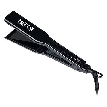 Професійний вирівнювач Hots Professional Titanium Keratin для кератинового випрямлення волосся, чорний (HPKeratin-BL)