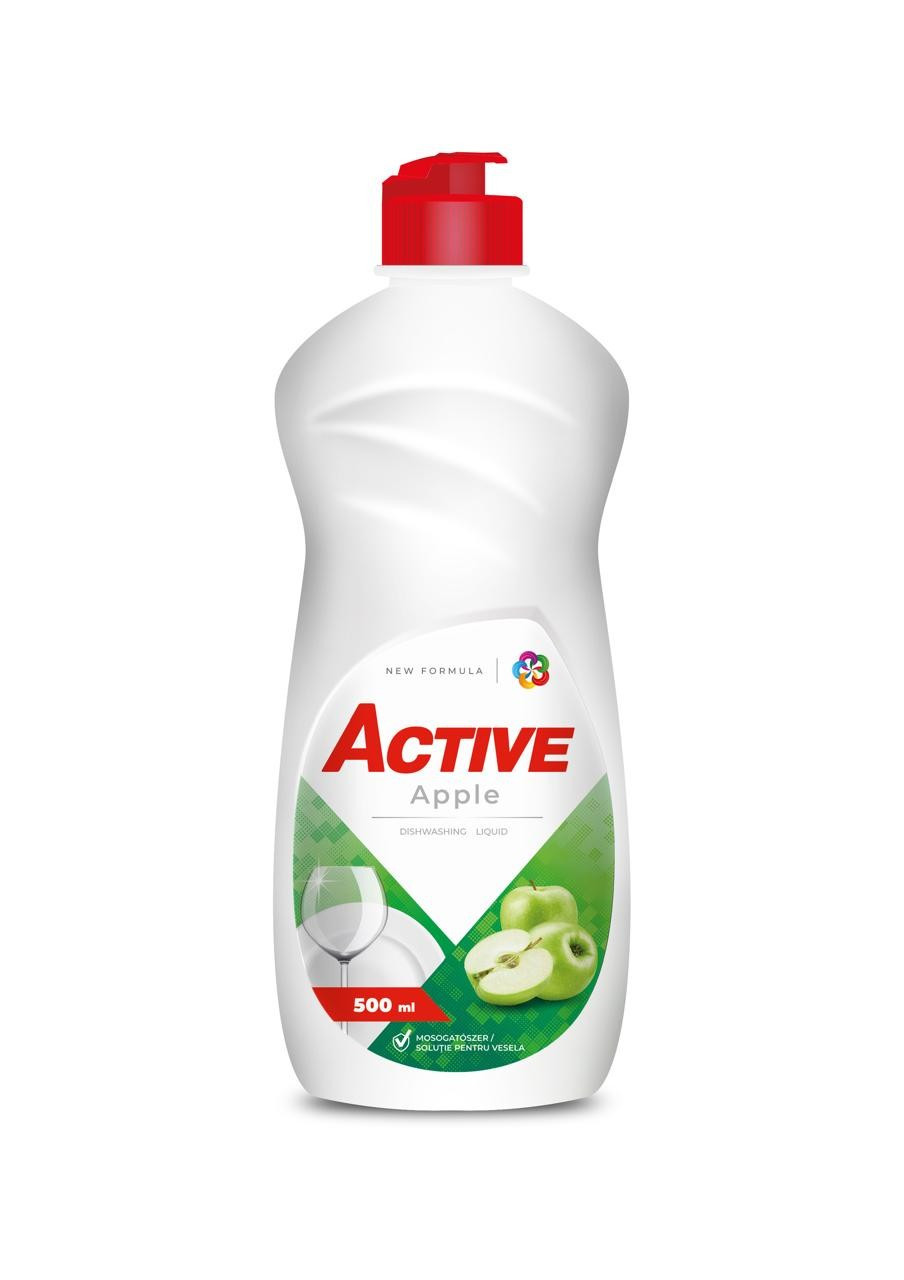 Гель для миття посуду Active з ароматом Зеленого Яблука 500 мл, фото 1