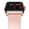 Розумний жіночий смарт годинник Smart Watch Eva Rubber bluetooth з крокоміром, тонометром 2 ремінці Рожевий, фото 8