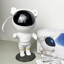 Світильник проектор зоряного неба Астронавт Starry Sky RGB нічник з пультом у спальню, фото 4