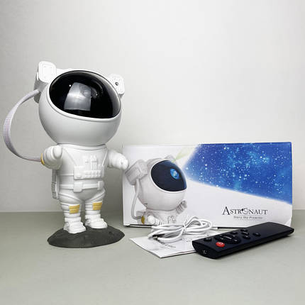 Світильник проектор зоряного неба Астронавт Starry Sky RGB нічник з пультом у спальню, фото 1