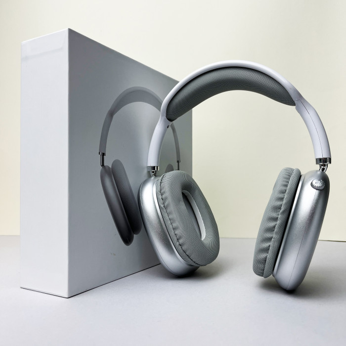 Бездротові Bluetooth навушники Air Pro Max накладні з вбудованим мікрофоном для телефона Білий
