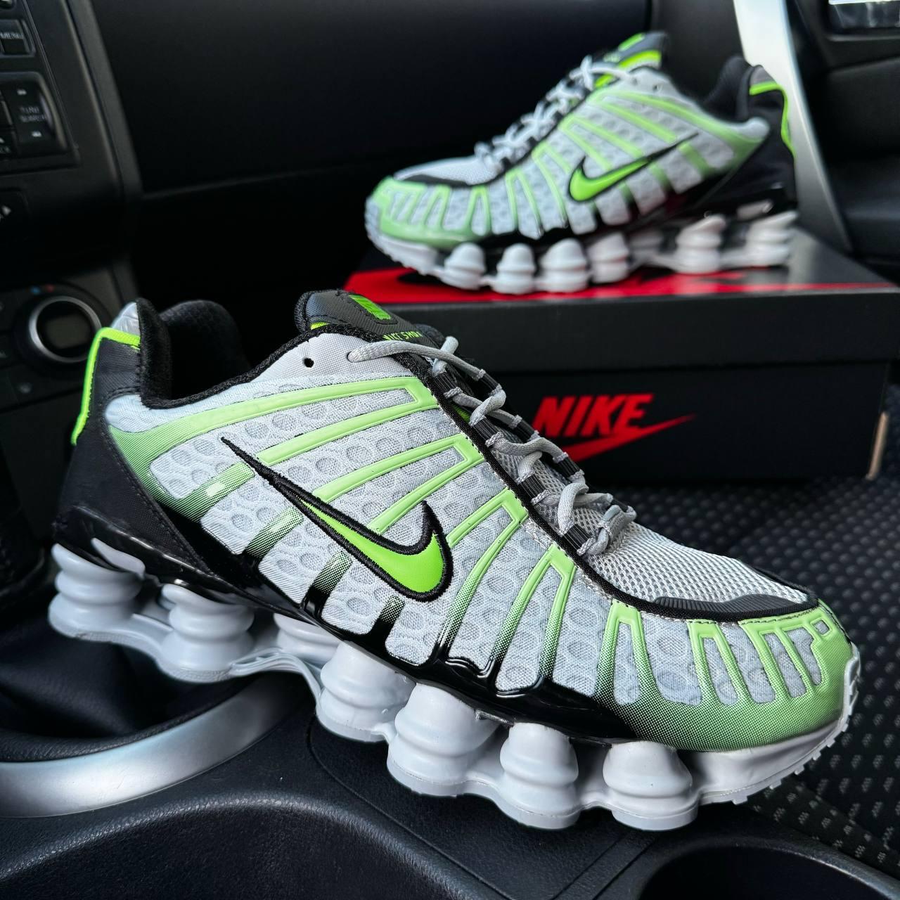 Чоловічі кросівки Nike Shox TL Grey Взуття Найк Шокс сірі текстиль повітряна камера air демісезон