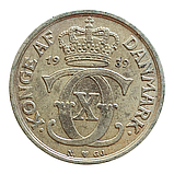 Данія 1 крона, 1939, фото 2