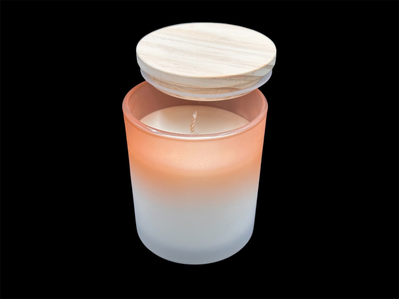 Аромасвічка з ґнітом. Мімоза - мандарин. 85х70мм, фото 1