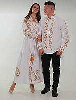 Сімейні вишиванки білого кольору. . Родина.