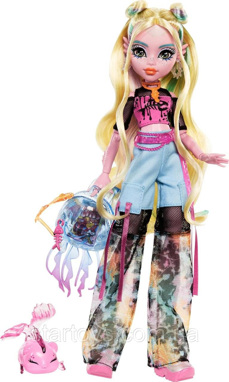 Лялька Монстер Хай Лагуна Блю з вихованцем Monster High Lagoona Blue with Pet Fish Neptuna HXH75