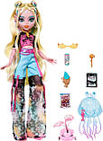 Лялька Монстер Хай Лагуна Блю з вихованцем Monster High Lagoona Blue with Pet Fish Neptuna HXH75, фото 3