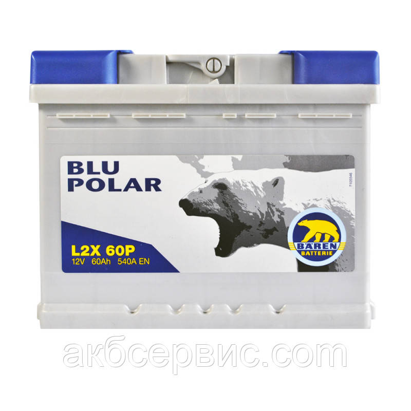 Акумулятор автомобільний BAREN Blu polar 60 Ah 540А L+