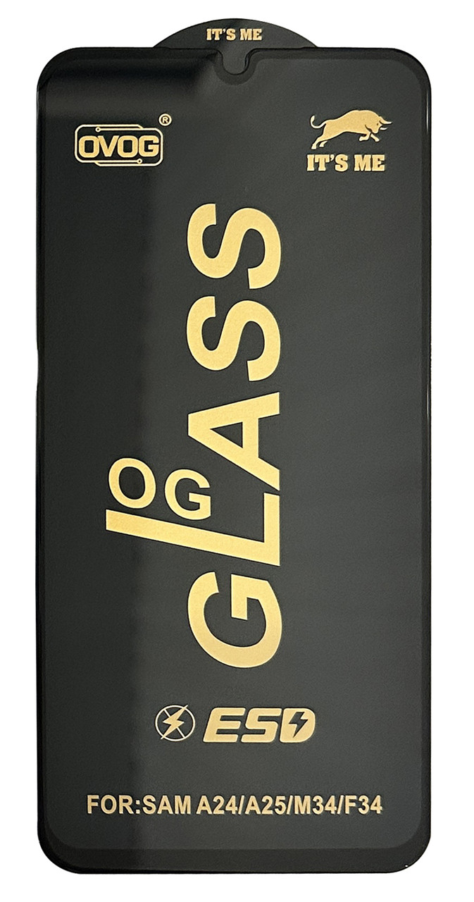 Захисне скло NoName ITS ME для Samsung A24 A245 / A25 A256 / M34 M346 / F34 Чорний, фото 1