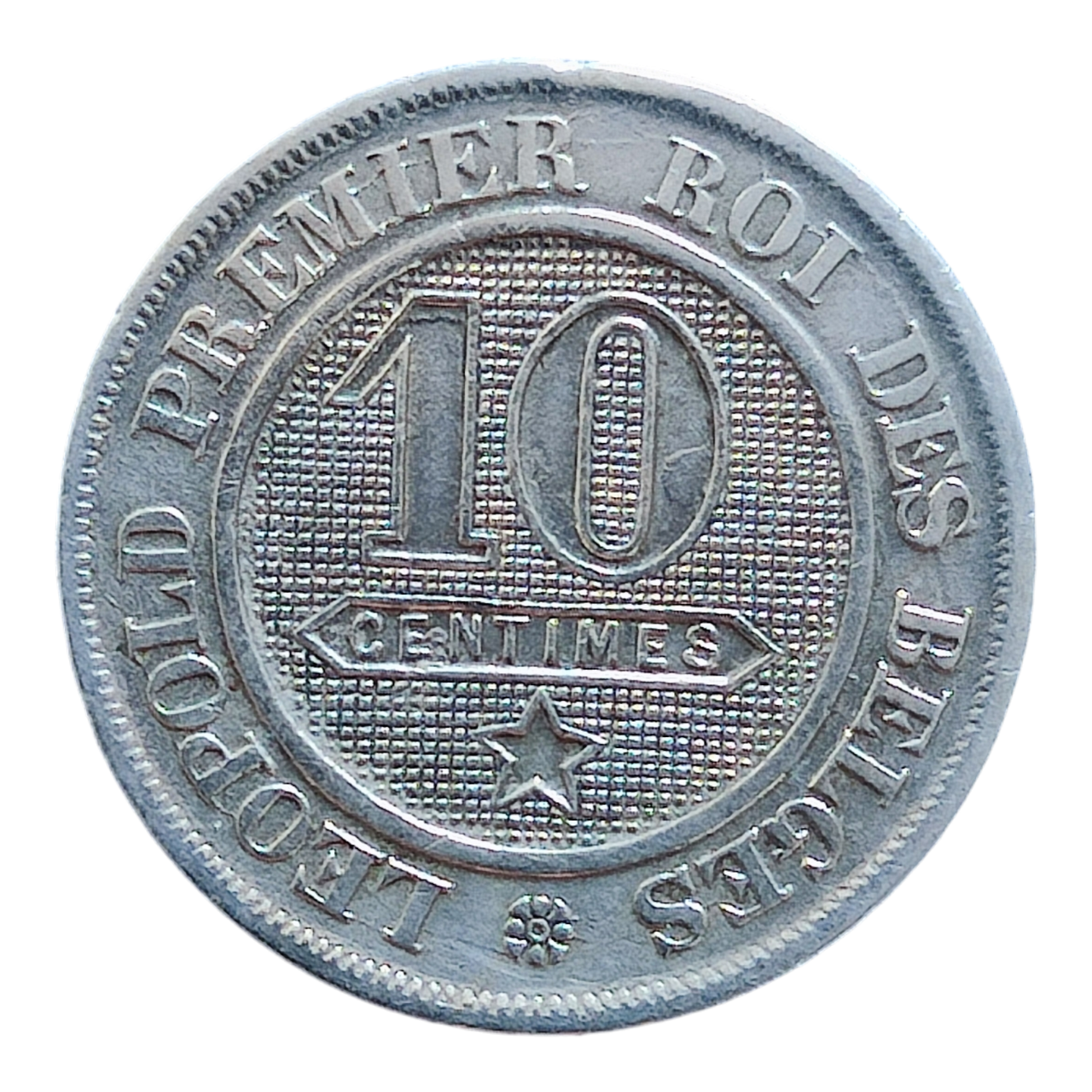 Бельгія 10 сантимів, 1862 Без крапки після PREMIER