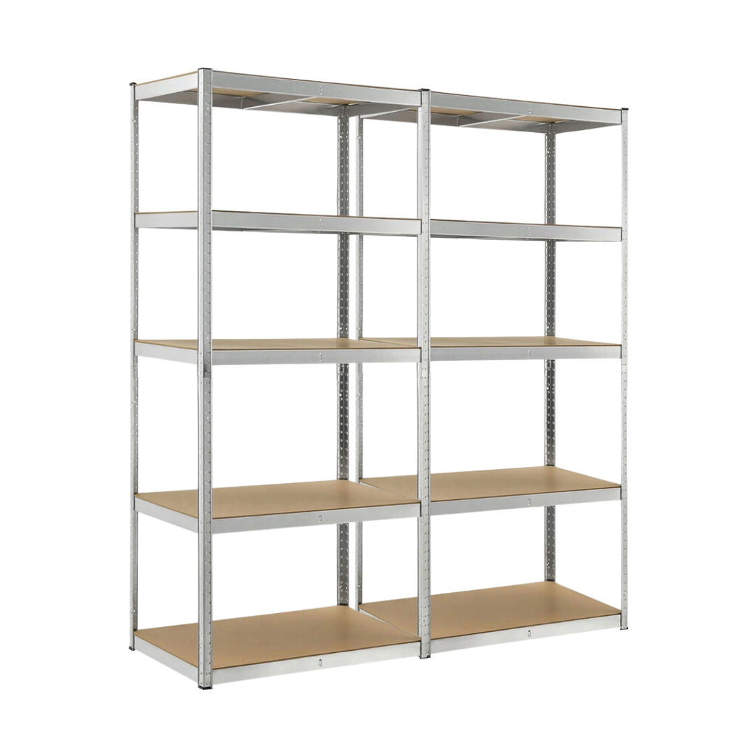 Металевий стелаж FunFit 180x180x40 см з 5 полицями, 200 кг на полицю (3781-2)