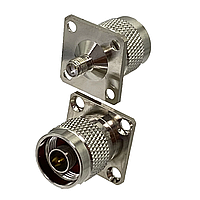 Перехідник  N Male to SMA Female фланцевий