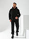 Чоловічий спортивний теплий костюм на флісі Чорний 46/48 - фото 5 - id-p2360161892