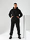 Чоловічий спортивний теплий костюм на флісі Чорний 46/48 - фото 2 - id-p2360161892