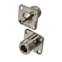 Перехідник N Female to SMA Female фланцевий  25мм*25мм